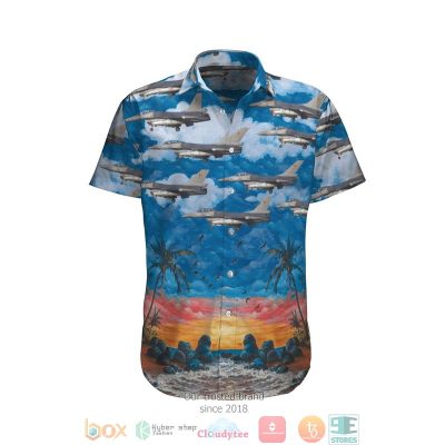 Belgian Air Force General Dynamics Sabca F-16Am Fighting Falcon 401 Hawaiian Shirt, Shorts - Hot Sale 2025