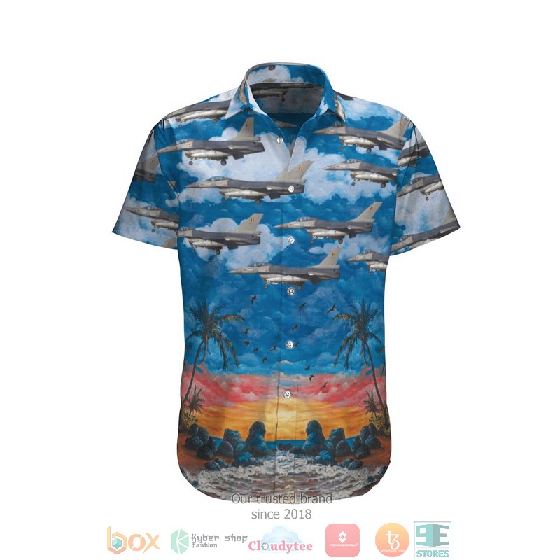 Belgian Air Force General Dynamics Sabca F-16Am Fighting Falcon 401 Hawaiian Shirt, Shorts - Hot Sale 2025 Belgian Air Force General Dynamics Sabca F-16Am Fighting Falcon 401 Hawaiian Shirt, Shorts - Hot Sale 2025