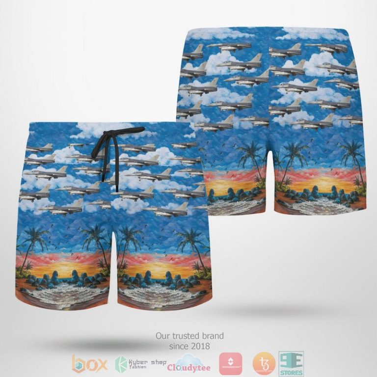 Belgian Air Force General Dynamics Sabca F-16Am Fighting Falcon 401 Hawaiian Shirt, Shorts - Hot Sale 2025 Belgian Air Force General Dynamics Sabca F-16Am Fighting Falcon 401 Hawaiian Shirt, Shorts - Hot Sale 2025