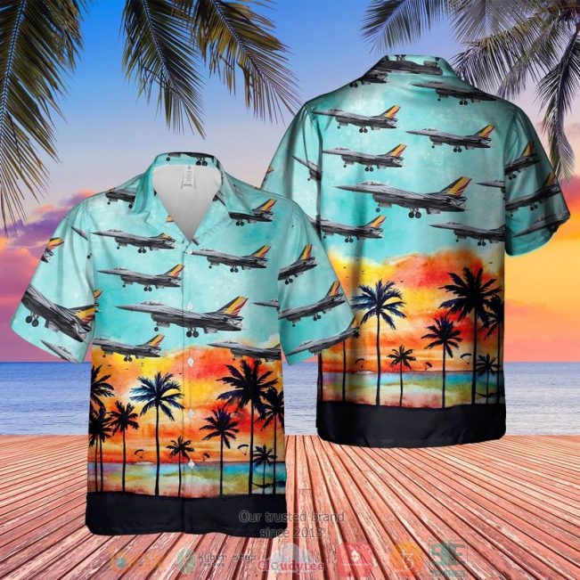 Belgian Air Force Lockheed Martin F-16 Hawaiian Shirt, Short - Hot Sale 2025