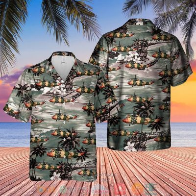 Belgian Air Force Westland Sea King Mk48 Dark Green Hawaiian Shirt, Short - Hot Sale 2025