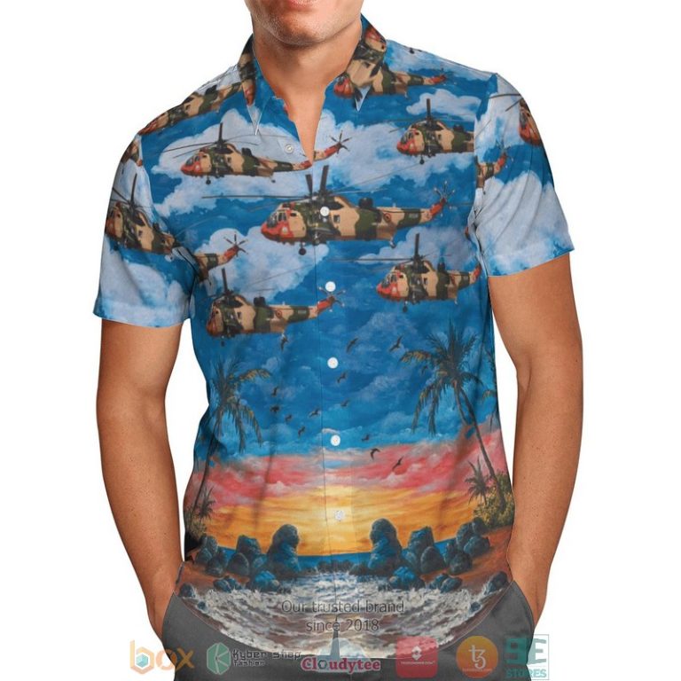 Belgian Air Force Westland Sea King Mk48 Hawaiian Shirt, Shorts - Hot Sale 2025
