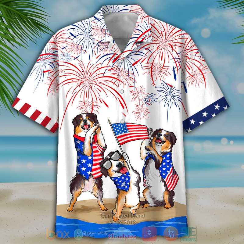 Bernese Mountain Dogs Independence Day Is Coming Hawaiian Shirt, Shorts - Hot Sale 2025