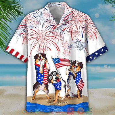 Bernese Mountain Dogs Independence Day Is Coming Hawaiian Shirt, Shorts - Hot Sale 2025