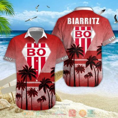 Biarritz Olympique Palm Tree Red Hawaiian Shirt, Shorts - Hot Sale 2025
