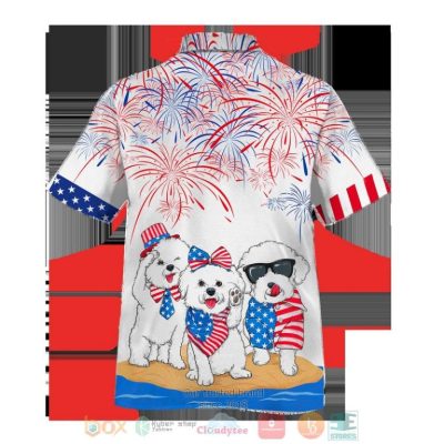 Bichon Frise Independence In Comping Hawaiian Shirt, Shorts - Hot Sale 2025