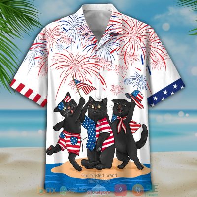 Black Cat Independence Day Is Coming Hawaiian Shirt, Shorts - Hot Sale 2025