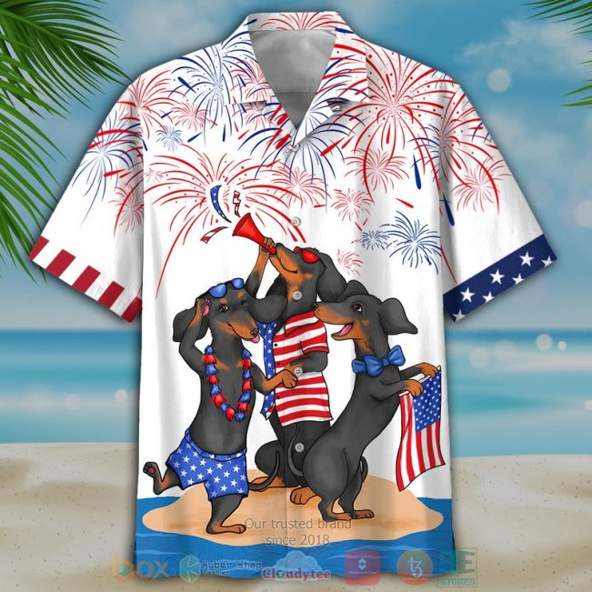 Black Dachshund Independence Day Is Coming Hawaiian Shirt, Shorts - Hot Sale 2025