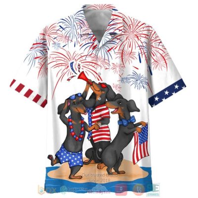 Black Dachshund Independence Day Is Coming Hawaiian Shirt, Shorts - Hot Sale 2025