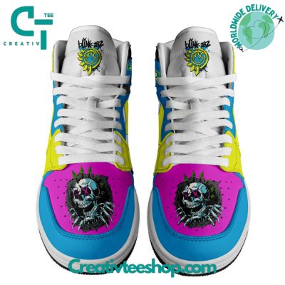 Blink 182 The Rock Hard Tour Air Jordan 1 Sneaker - soulcals.com