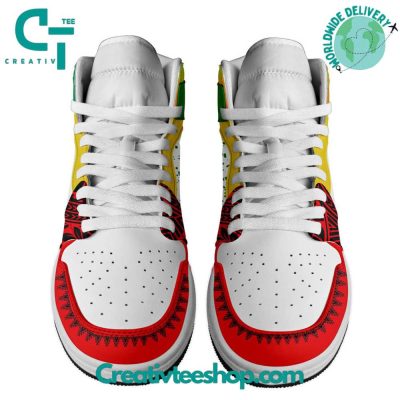 Bob Marley Reggae On the Road Air Jordan 1 Sneaker - soulcals.com