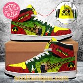 LV Bob Marley One Love Luxury Air Jordan 1 Sneakers -Soulcals.com
