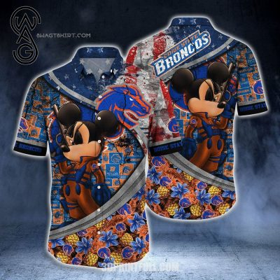 Boise State Broncos Mickey Mouse Combo Hawaiian Shirt And Shorts - Hot Sale 2025