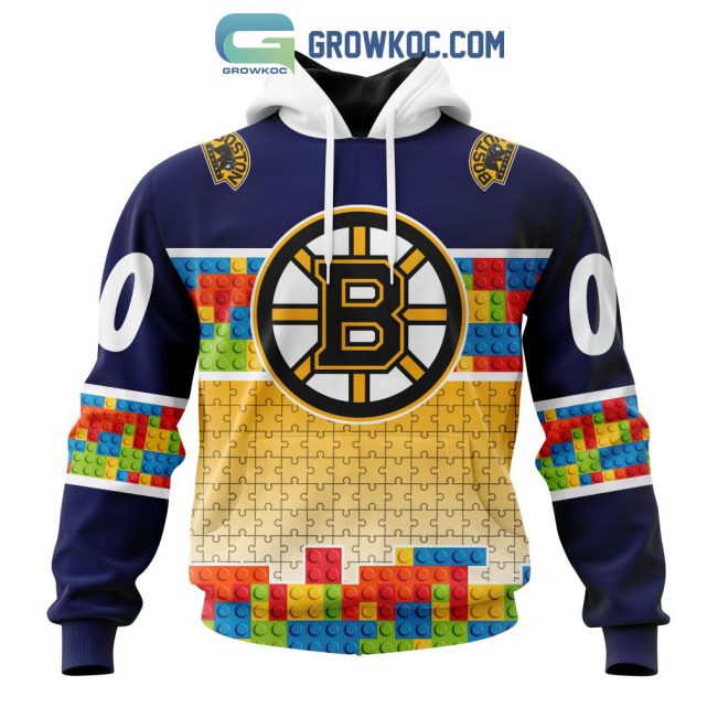 Boston Bruins NHL Special Autism Awareness Design Hoodie T Shirt