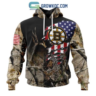 Boston Bruins NHL Special Camo Realtree Hunting Personalized Hoodie T Shirt