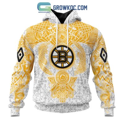 Boston Bruins NHL Special Norse Viking Symbols Hoodie T Shirt