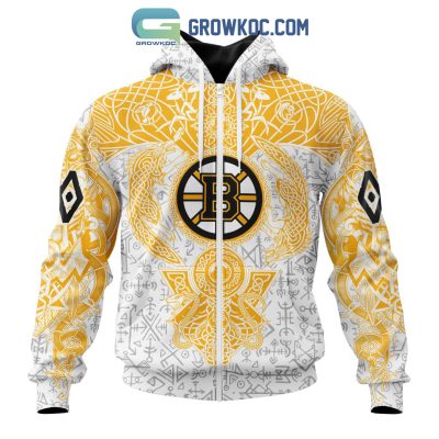 Boston Bruins NHL Special Norse Viking Symbols Hoodie T Shirt