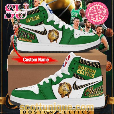 Boston Celtics 18-Time NBA Finals Champions Air Jordan 1 -Soulcals.com