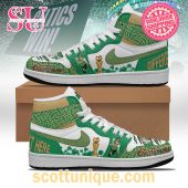 Boston Celtics 2024 NBA Finals Champions Nike Air Jordan 1 High Top Sneaker -Soulcals.com