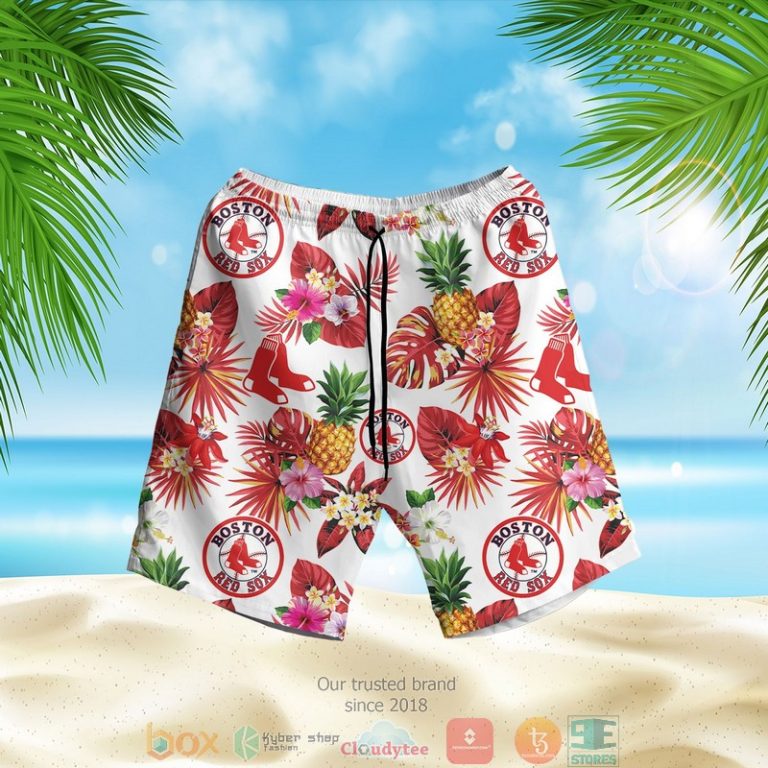 Boston Red Sox Mlb Pineapple Hawaiian Shirt, Shorts - Hot Sale 2025 Boston Red Sox Mlb Pineapple Hawaiian Shirt, Shorts - Hot Sale 2025