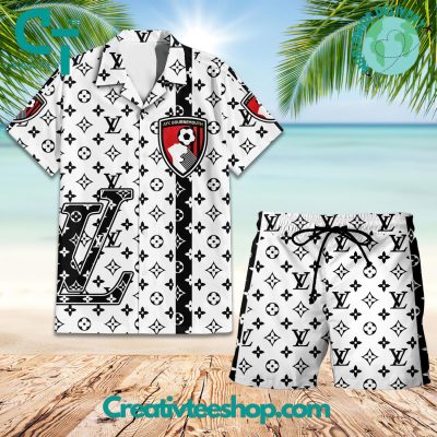 EPL Bournemouth Louis Vuitton Hawaiian Shirt, Shorts - Teesmith