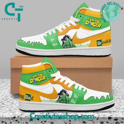 Breaking Bad Walter White "I'm Danger" Air Jordan 1 Sneaker - soulcals.com