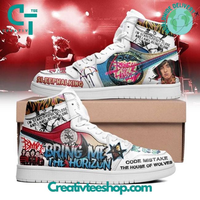 Bring Me The Horizon Sleepwalking Air Jordan 1 Shoes - soulcals.com