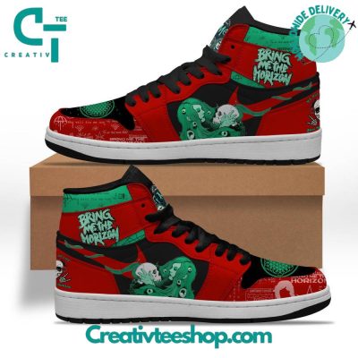 Bring Me The Horizon "No Music No Life" Air Jordan 1 Sneaker - soulcals.com