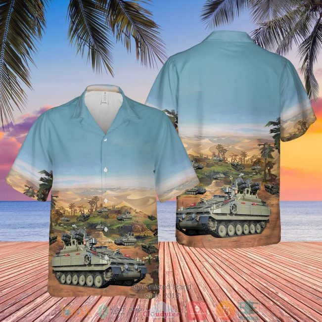 British Army Alvis Stormer Hvm Combat Vehicle Hawaiian Shirt, Shorts - Hot Sale 2025