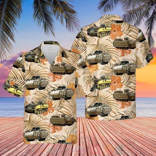 British Army Bulldog Fv430 Combat Vehicle Hawaiian Shirt, Short - Hot Sale 2025