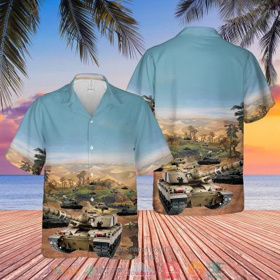 British Army Challenger 2 Combat Vehicle Hawaiian Shirt, Shorts - Hot Sale 2025