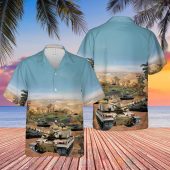British Army Challenger 2 Combat Vehicle Hawaiian Shirt Short.jpg - demo10