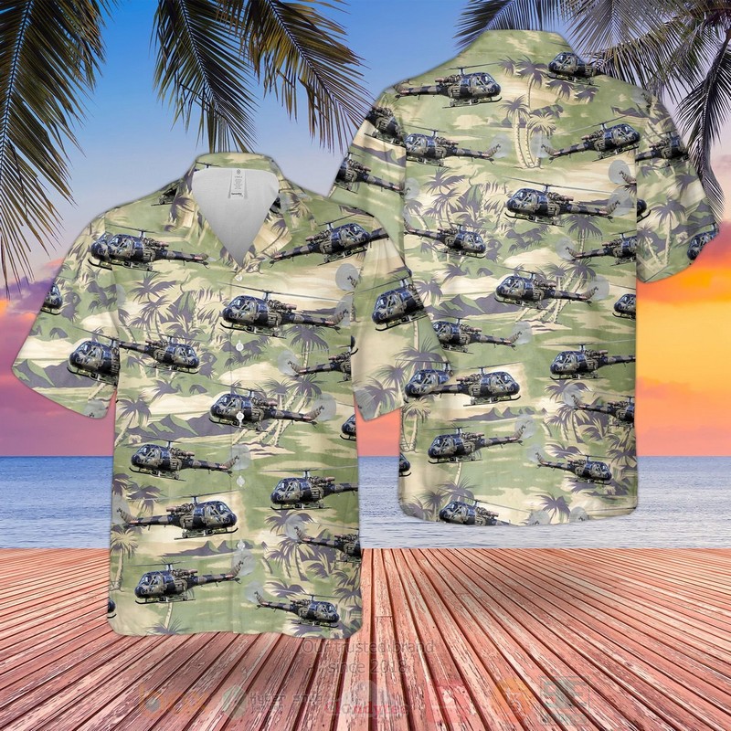 British Army Historical Westland Scout Ah1 Hawaiian Shirt, Short - Hot Sale 2025