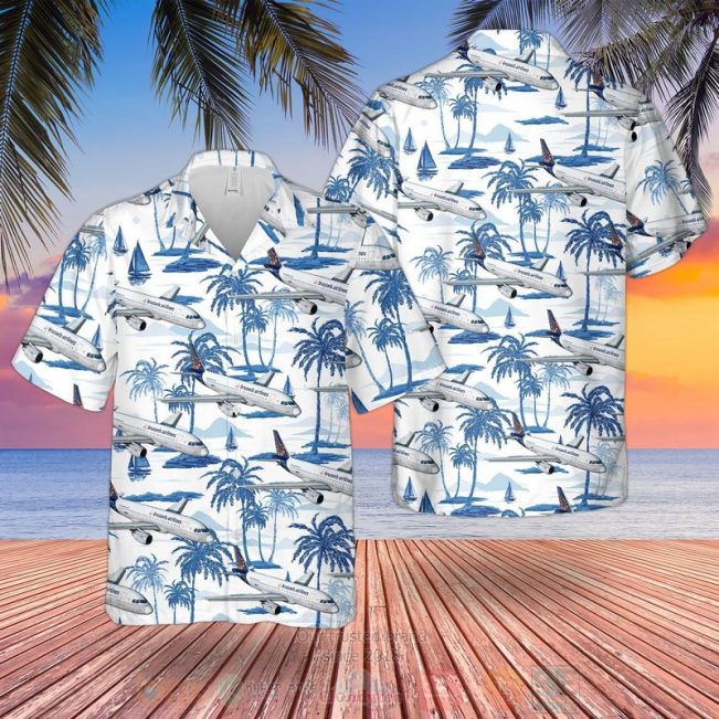 Brussels Airlines Airbus A319-100 Hawaiian Shirt, Short - Hot Sale 2025