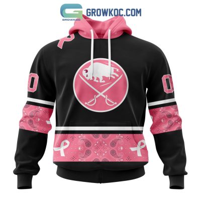 Buffalo Sabres NHL Special Style Paisley In October We Wear Pink Breast Cancer Personalized Hoodie T Shirt