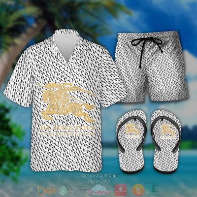 Burberry Hawaiian Shirt And Short - Hot Sale 2025