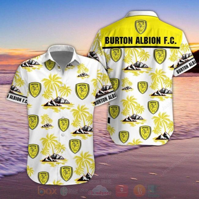 Burton Albion Hawaiian Shirt, Short - Hot Sale 2025