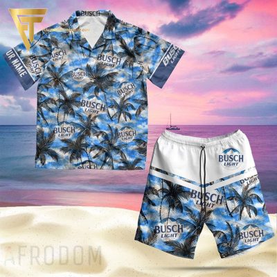 Busch Light Tropical All Over Print Hawaiian Shirts And Beach Shorts - Hot Sale 2025