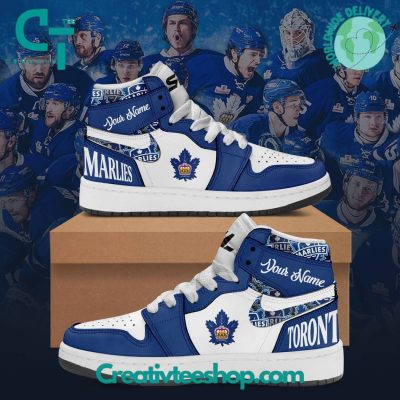 AHL Toronto Marlies Air Jordan 1 Sneakers - soulcals.com