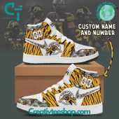 CFL Hamilton Tiger-Cats Personalized Air Jordan 1 Sneaker - soulcals.com