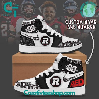 CFL Ottawa Redblacks Personalized Air Jordan 1 Sneaker - soulcals.com