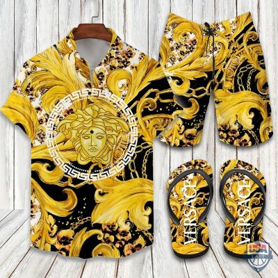 Versace Hawaiian Shirt Beach Short 18 - Hot Sale 2025