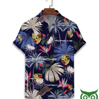 Porsche Dark Blue Hawaiian Outfit Combo Flip Flops