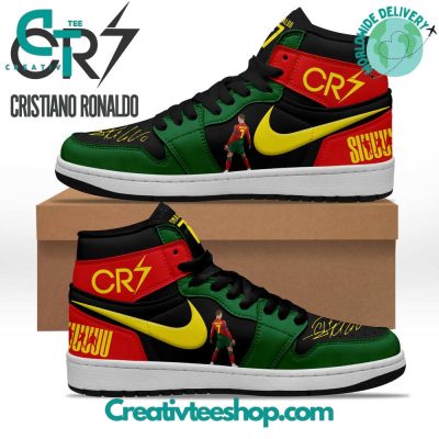 CR7 Cristiano Ronaldo Siuu Air Jordan 1 Sneaker - soulcals.com