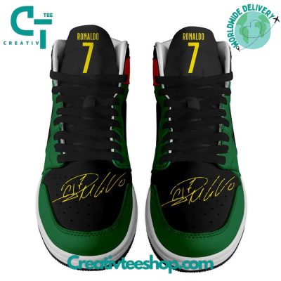CR7 Cristiano Ronaldo Siuu Air Jordan 1 Sneaker - soulcals.com