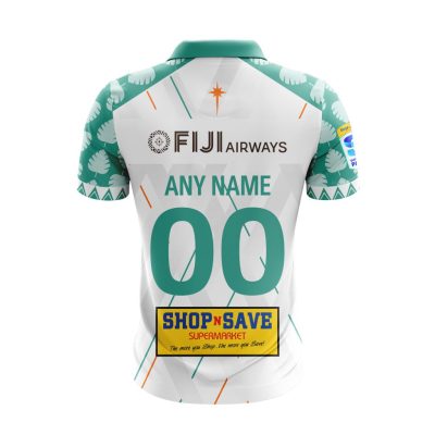 Super Rugby Fijian Drua Personalized 2025 Away Polo