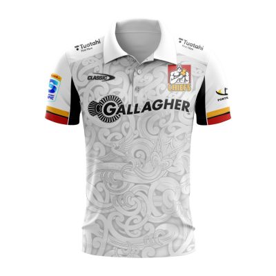 Super Rugby Gallagher Chiefs Personalized 2025 Away Polo