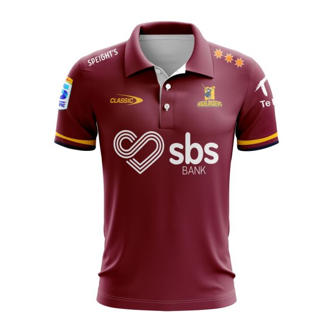 Super Rugby Speight?s Highlanders Personalized 2025 Away Polo
