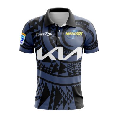 Super Rugby Wellington Hurricanes Personalized 2025 Away Polo