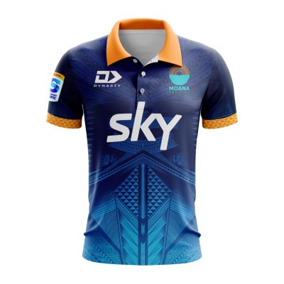 Super Rugby Moana Pasifika Personalized 2025 Home Polo